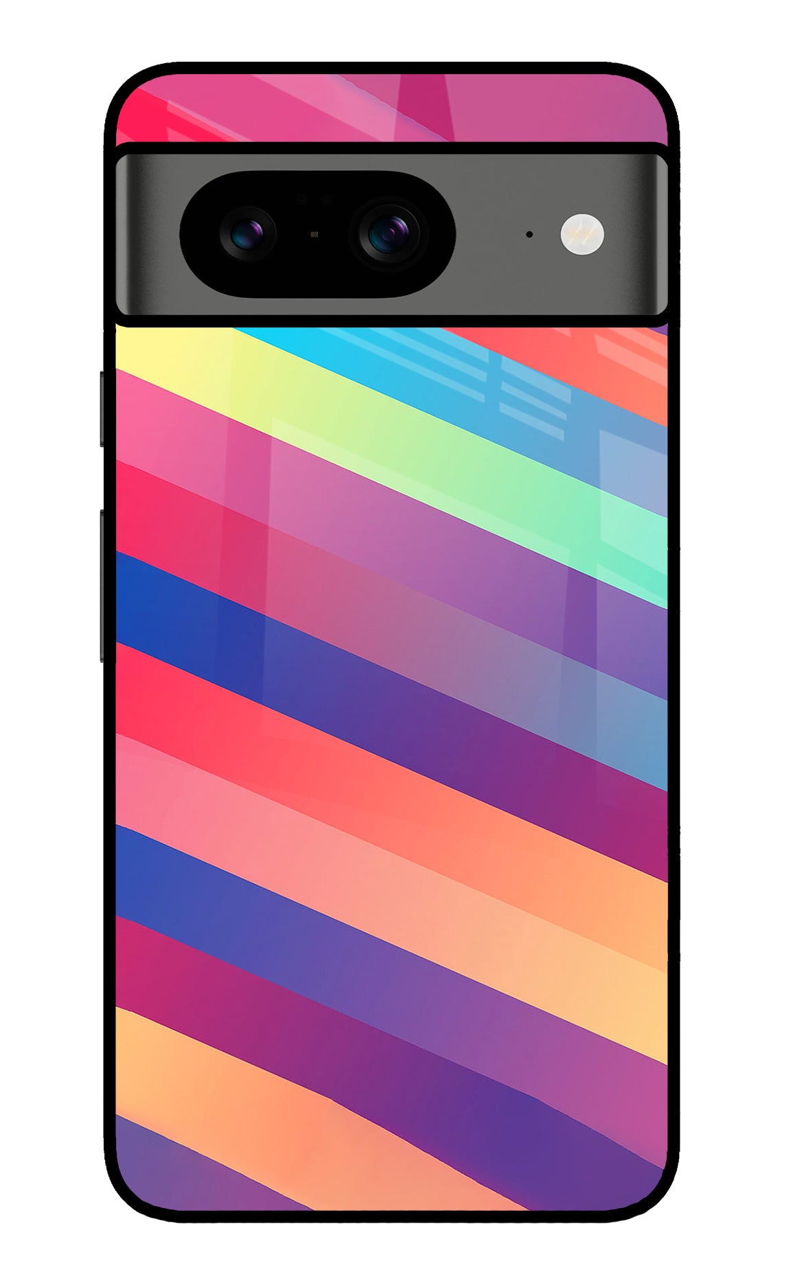 Stripes color Google Pixel 8 Back Cover