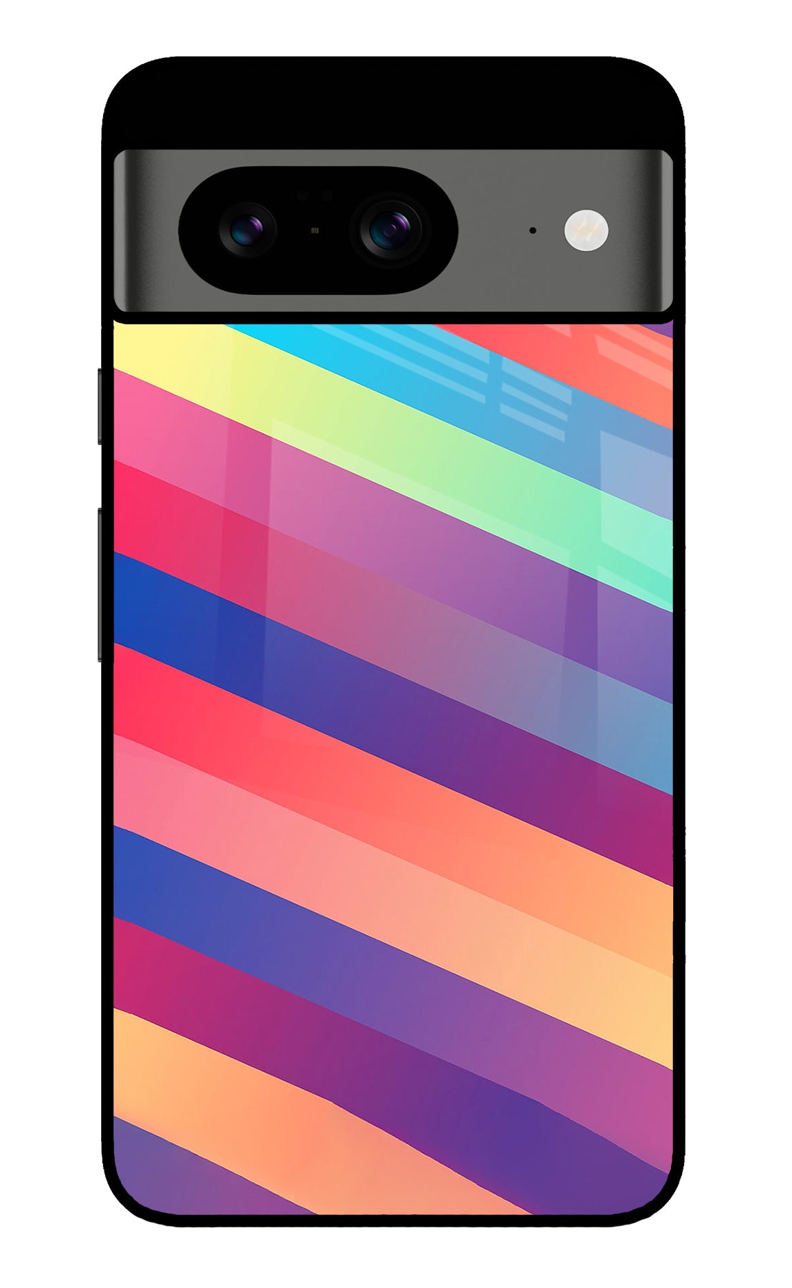 Stripes color Google Pixel 8 Back Cover