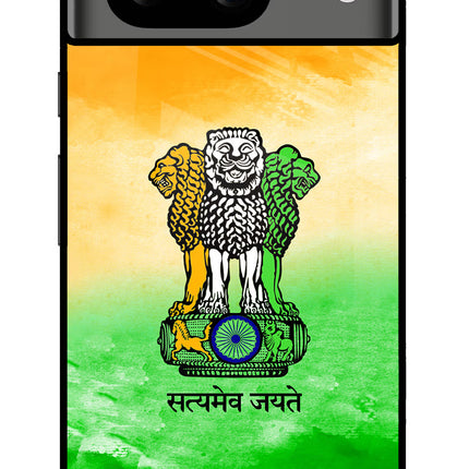 Satyamev Jayate Flag Google Pixel 8 Glass Case