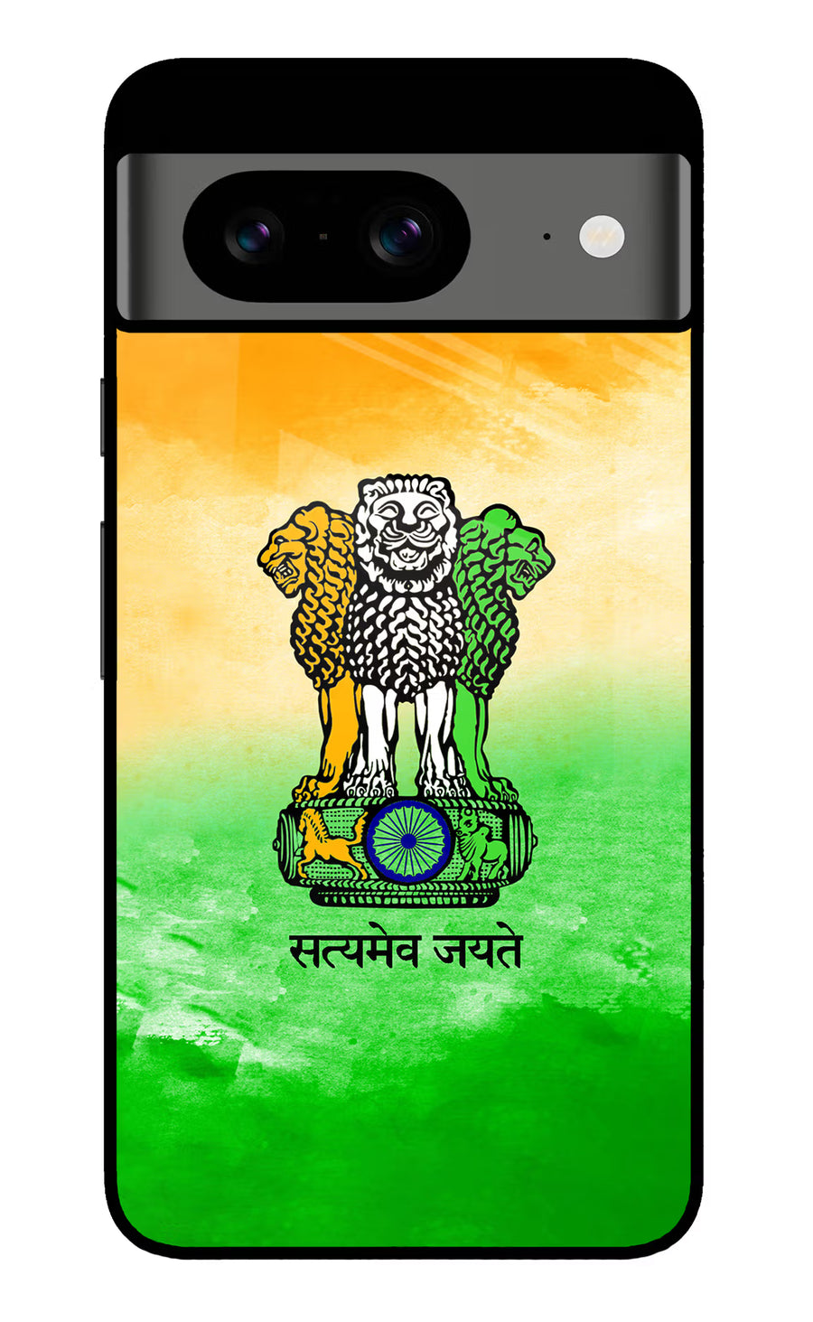 Satyamev Jayate Flag Google Pixel 8 Back Cover, Glass case