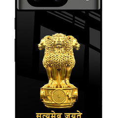 Satyamev Jayate Golden Google Pixel 8 Glass Case