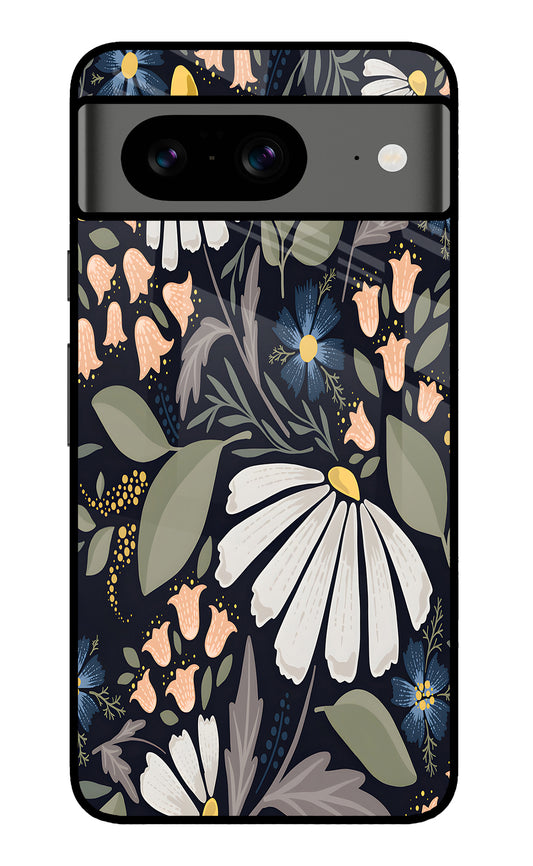 Flowers Art Google Pixel 8 Glass Case