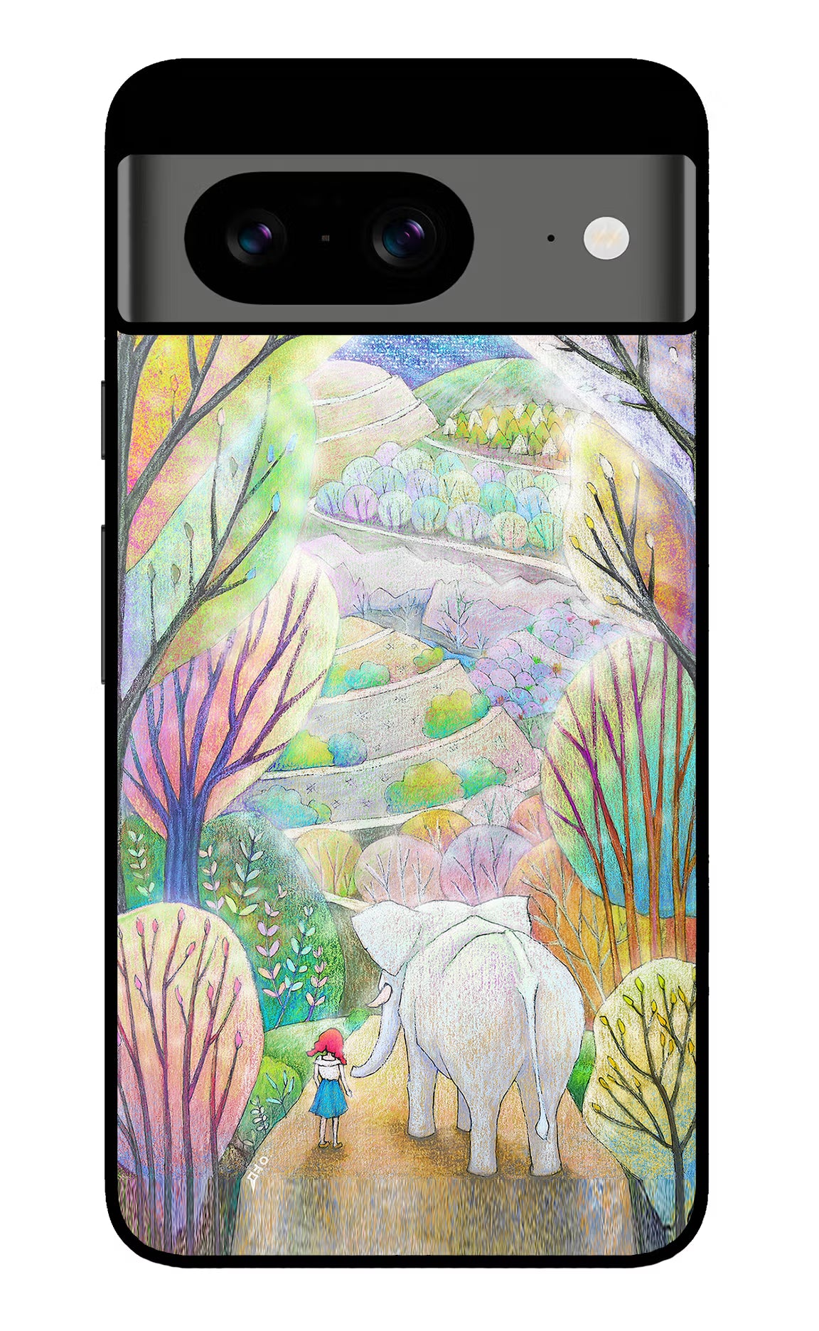Nature Painting Google Pixel 8 Glass Case