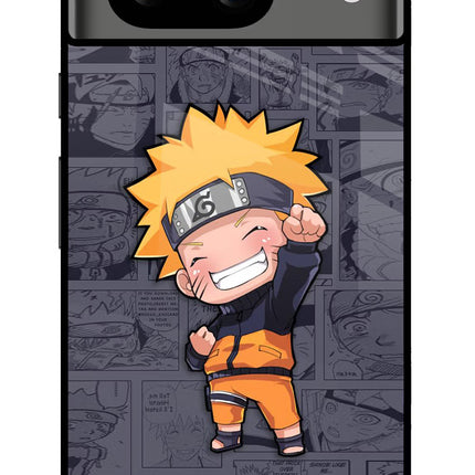 Chota Naruto Google Pixel 8 Glass Case Back Cover by Casekaro