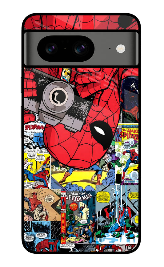 Spider Man Google Pixel 8 Glass Case