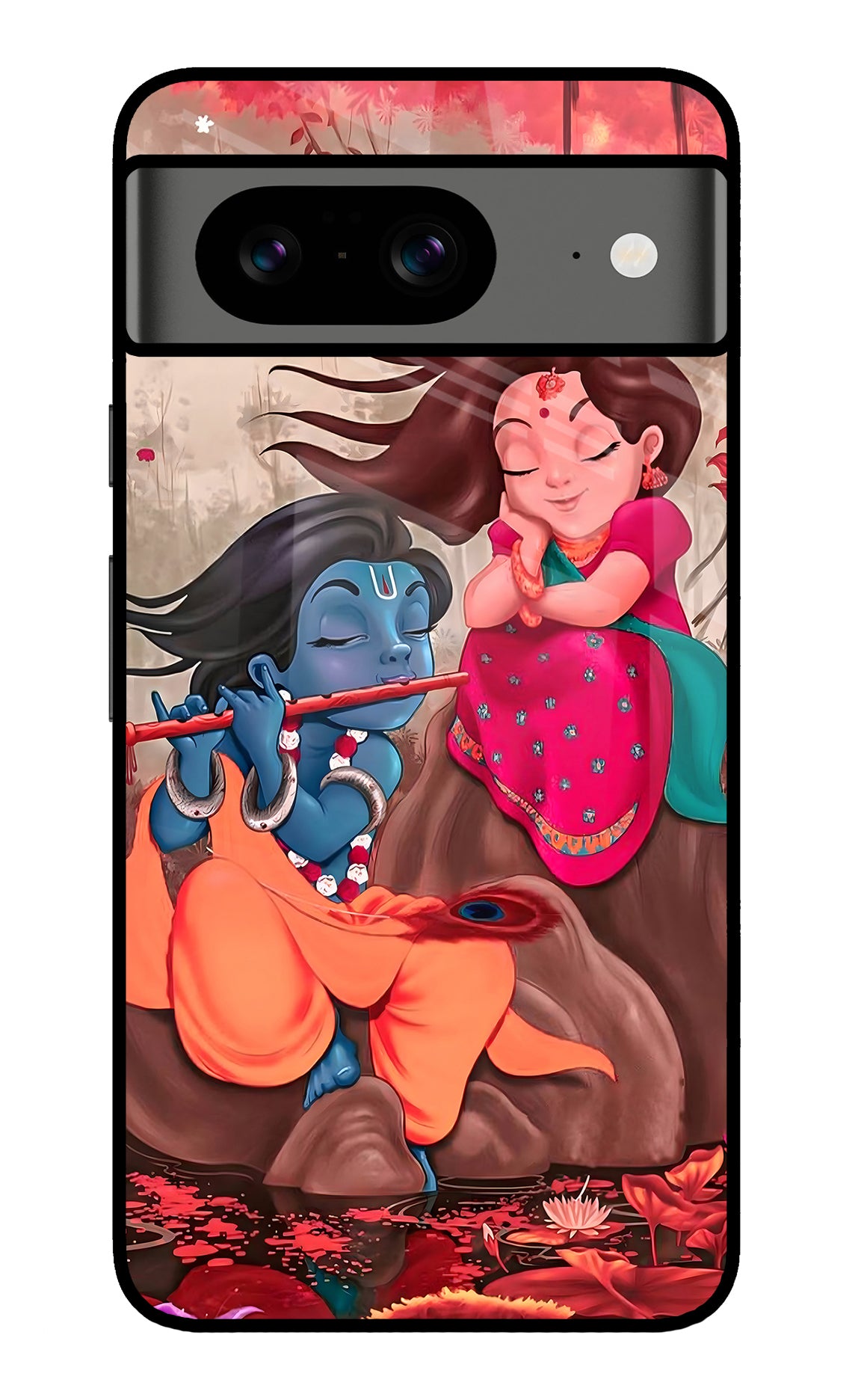 Radhe Krishna Google Pixel 8 Glass Case