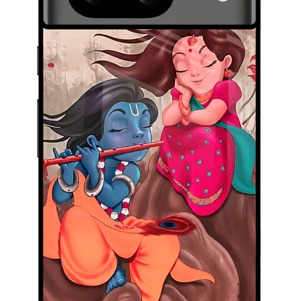 Radhe Krishna Google Pixel 8 Glass Case