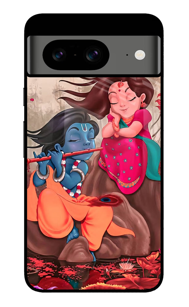 Radhe Krishna Google Pixel 8 Glass Case