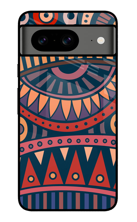 African Culture Design Google Pixel 8 Glass Case