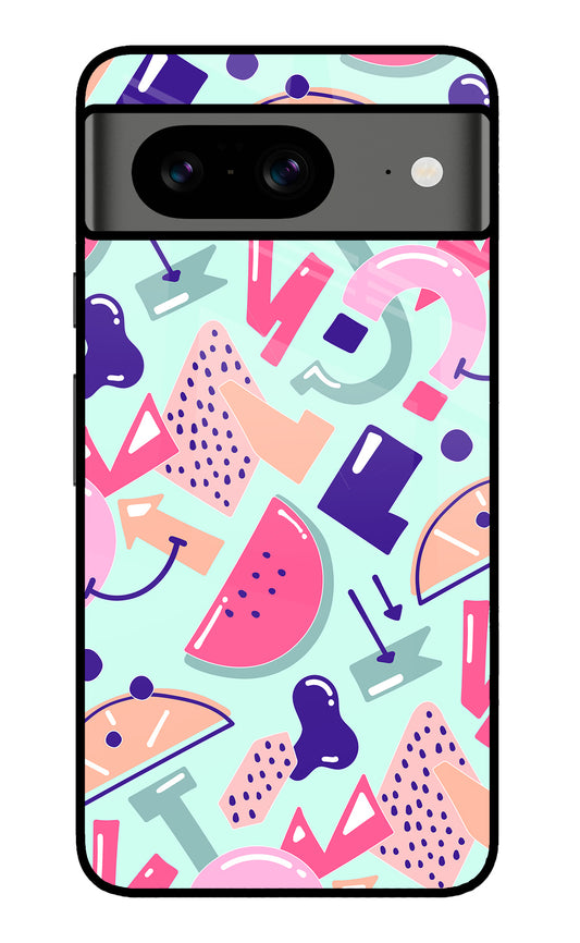 Doodle Pattern Google Pixel 8 Glass Case