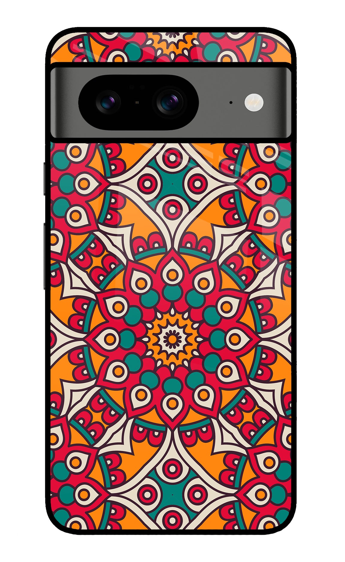 Mandala Art Google Pixel 8 Glass Case