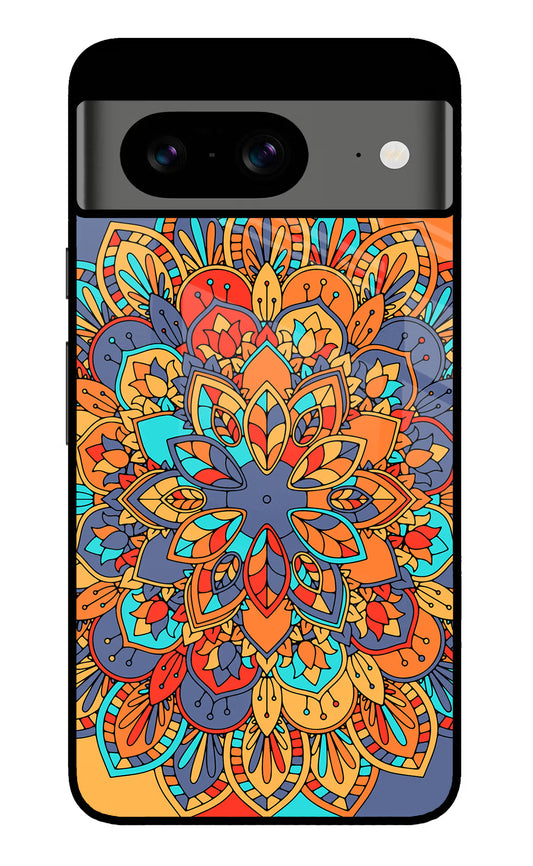 Color Mandala Google Pixel 8 Glass Case