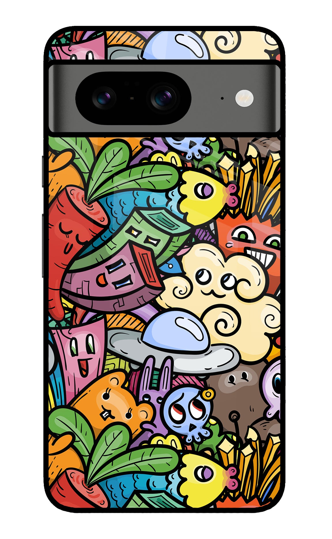 Veggie Doodle Google Pixel 8 Back Cover