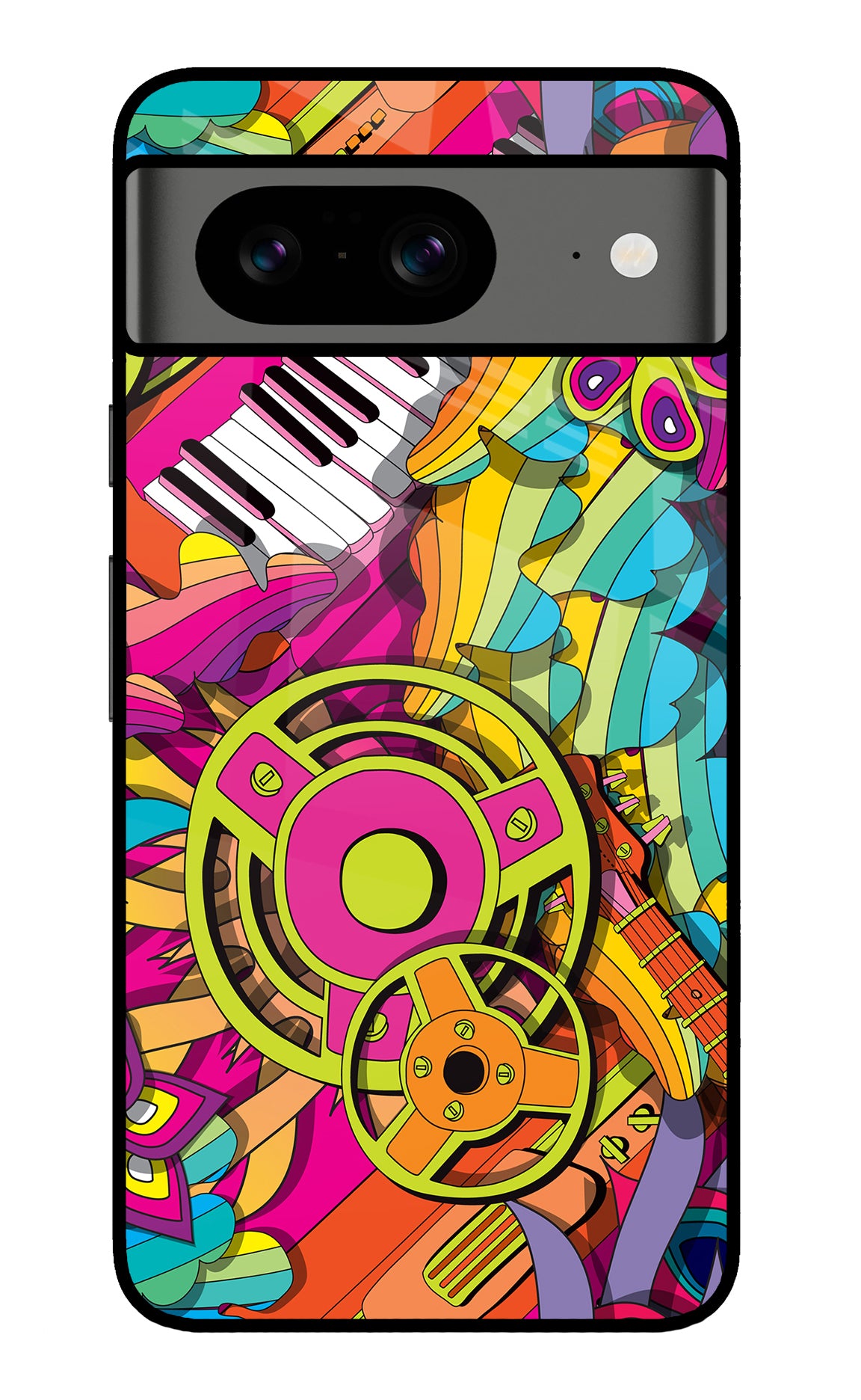 Music Doodle Google Pixel 8 Back Cover