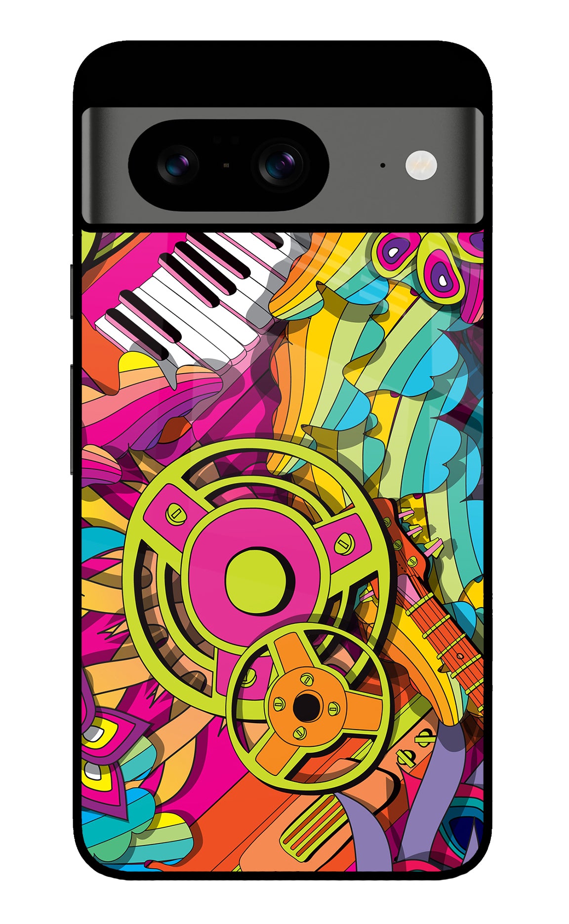 Music Doodle Google Pixel 8 Back Cover