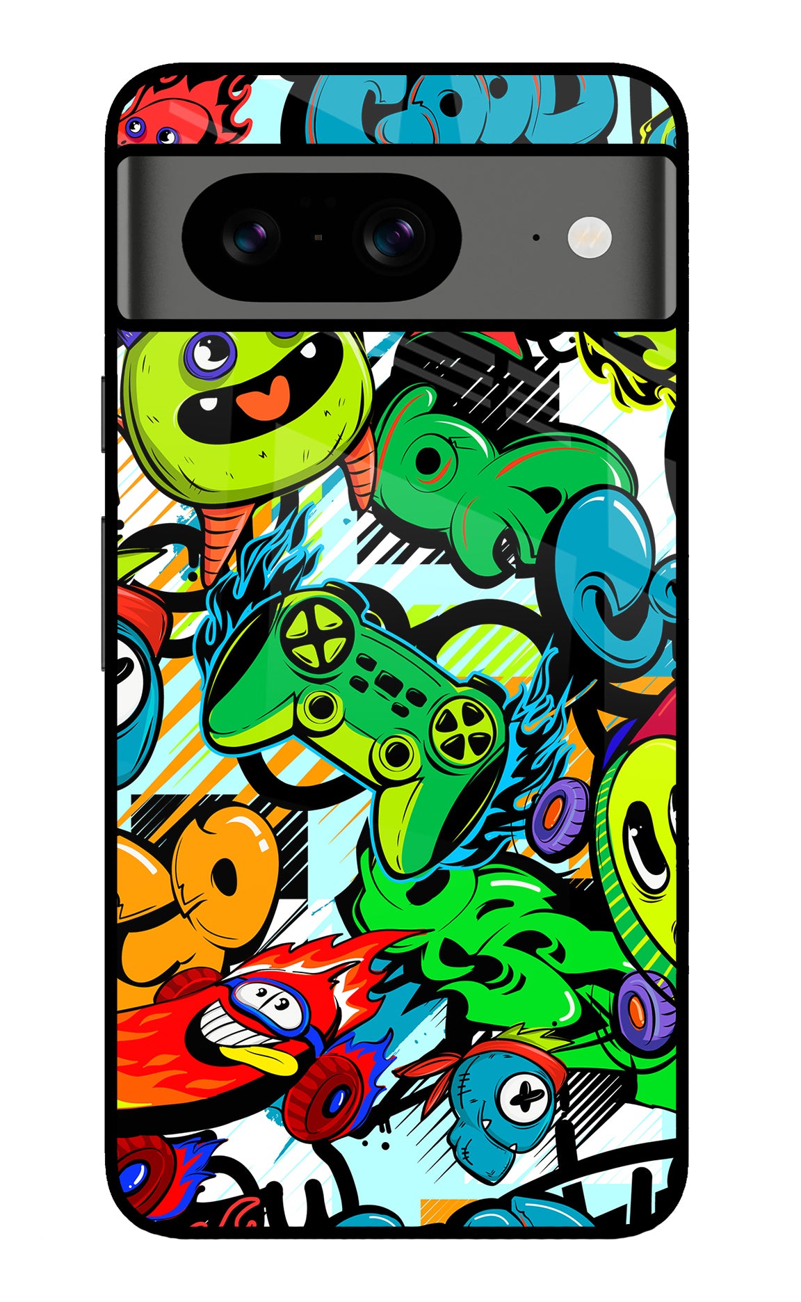 Game Doodle Google Pixel 8 Back Cover