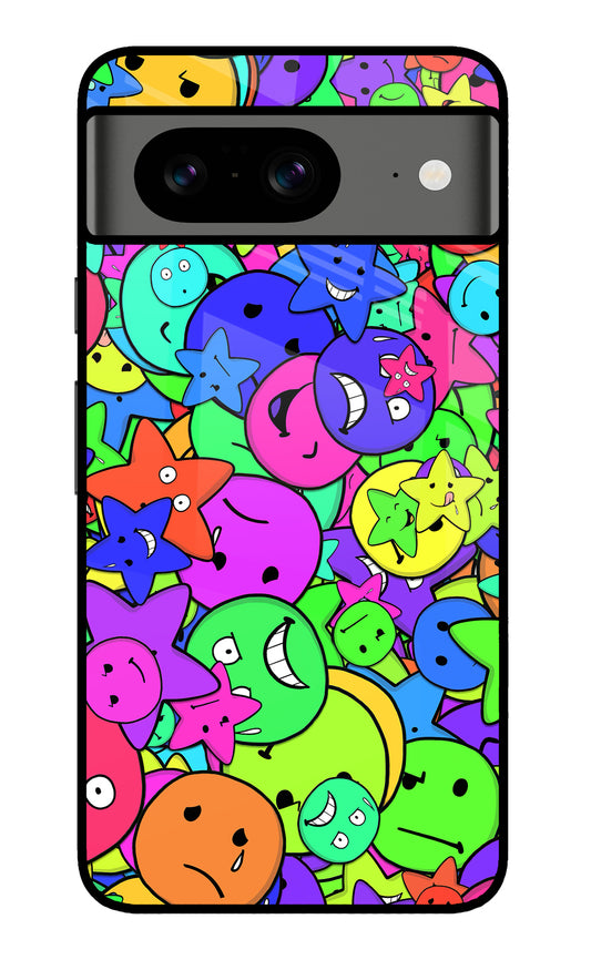 Fun Doodle Google Pixel 8 Glass Case