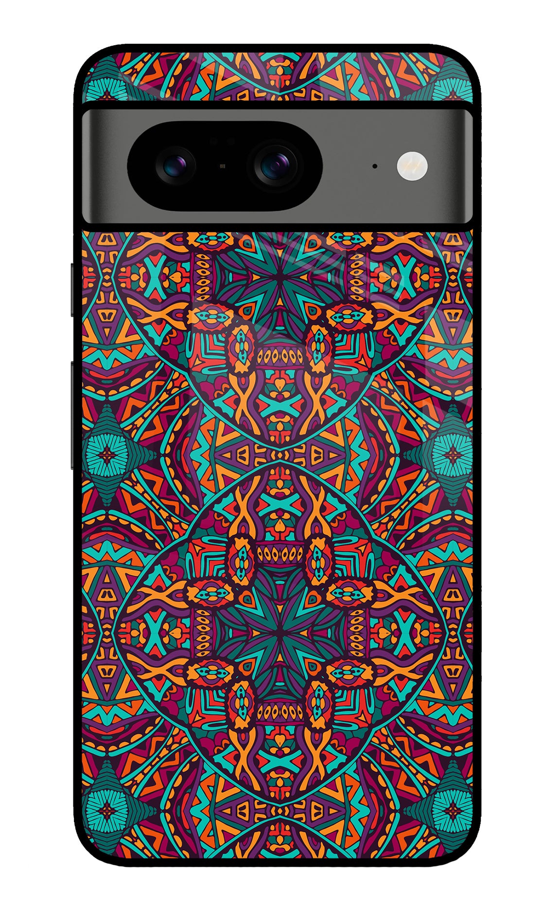 Colour Mandala Google Pixel 8 Glass Case