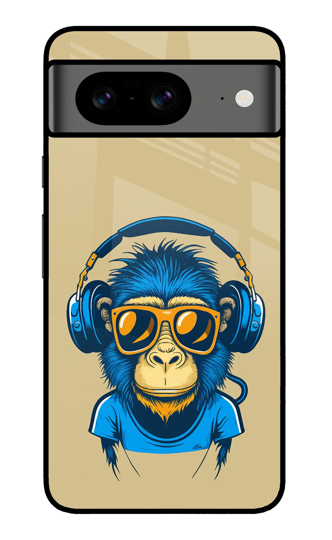 Monkey Headphone Google Pixel 8 Glass Case