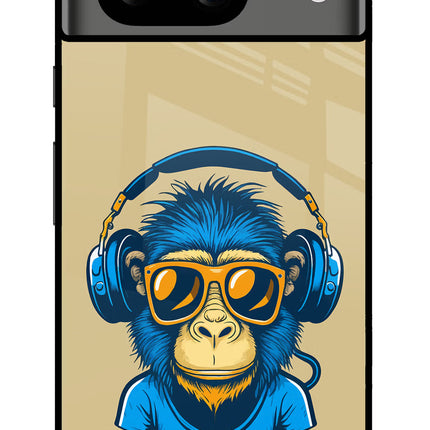 Monkey Headphone Google Pixel 8 Glass Case