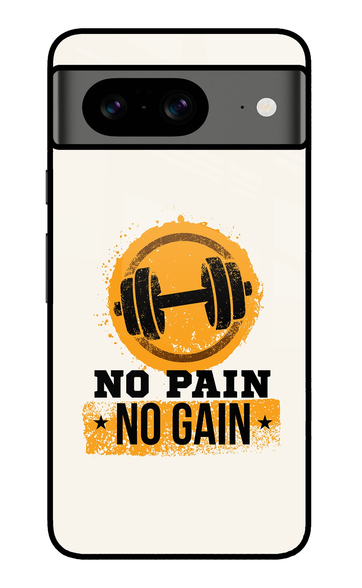 No Pain No Gain Google Pixel 8 Glass Case