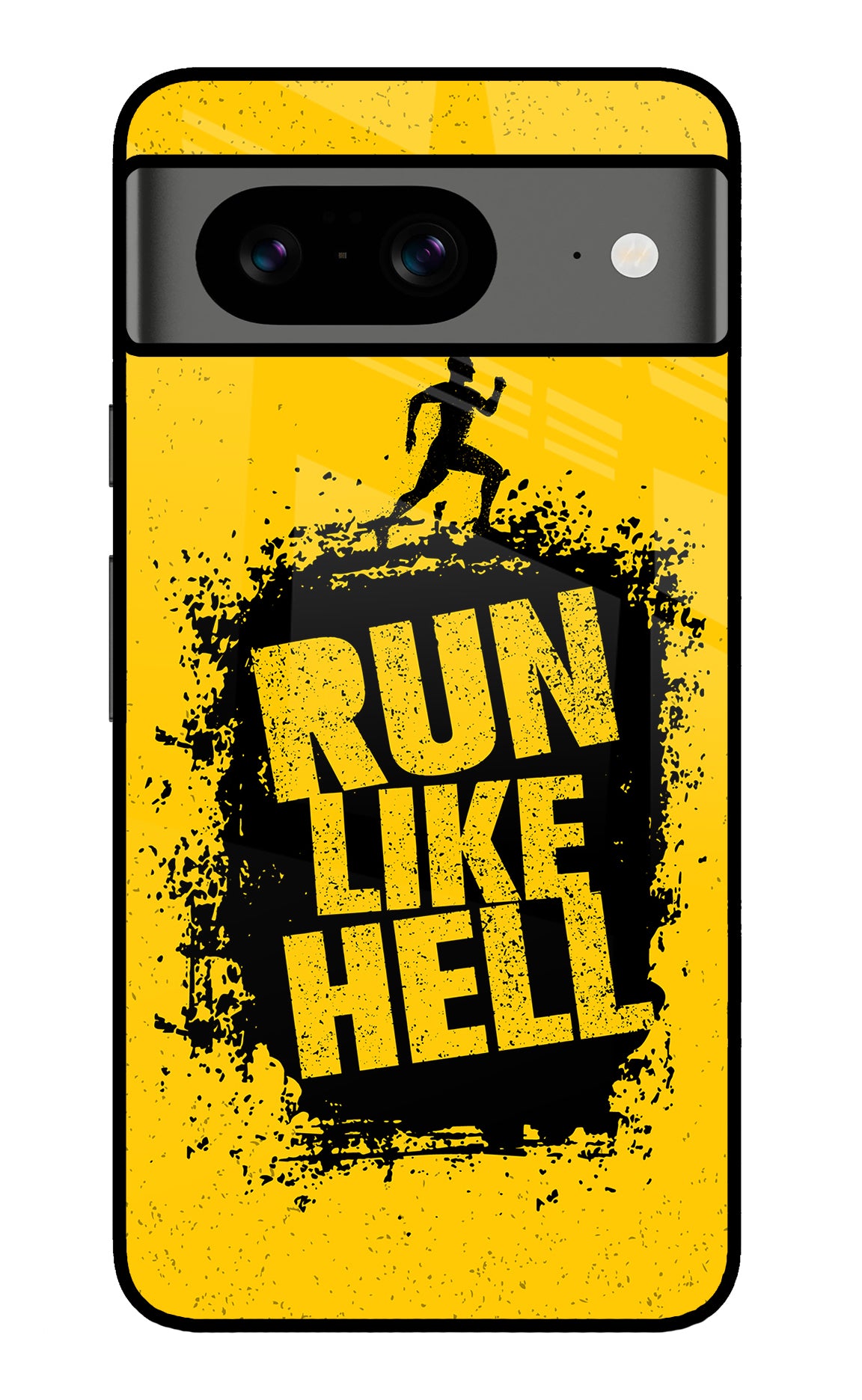 Run Like Hell Google Pixel 8 Glass Case