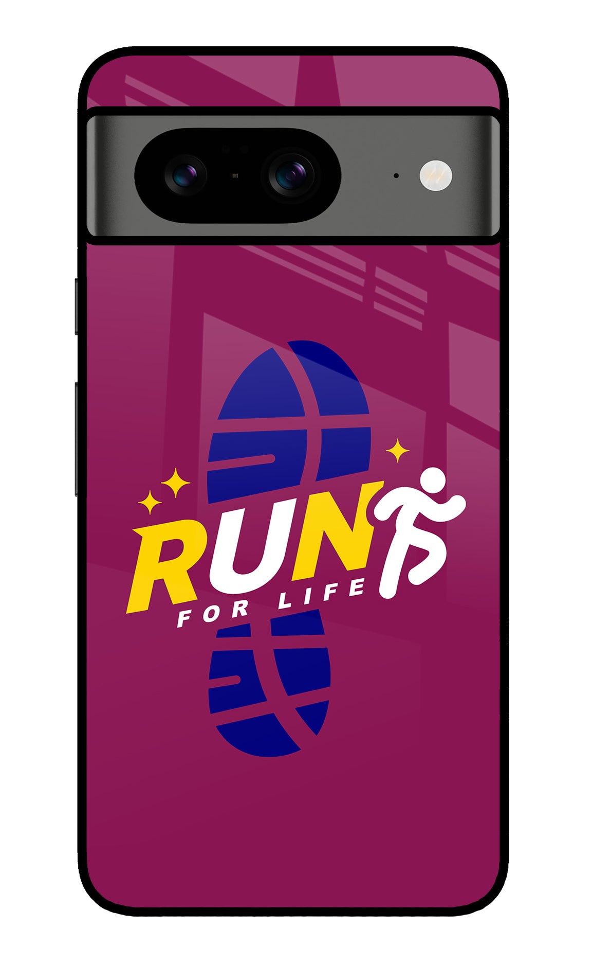 Run for Life Google Pixel 8 Glass Case