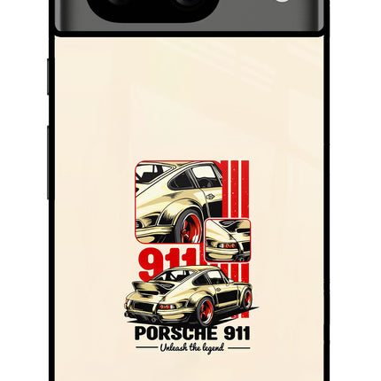 Classic Porsche 911 Google Pixel 8 Glass Case