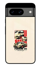 Classic Porsche 911 Google Pixel 8 Glass Case