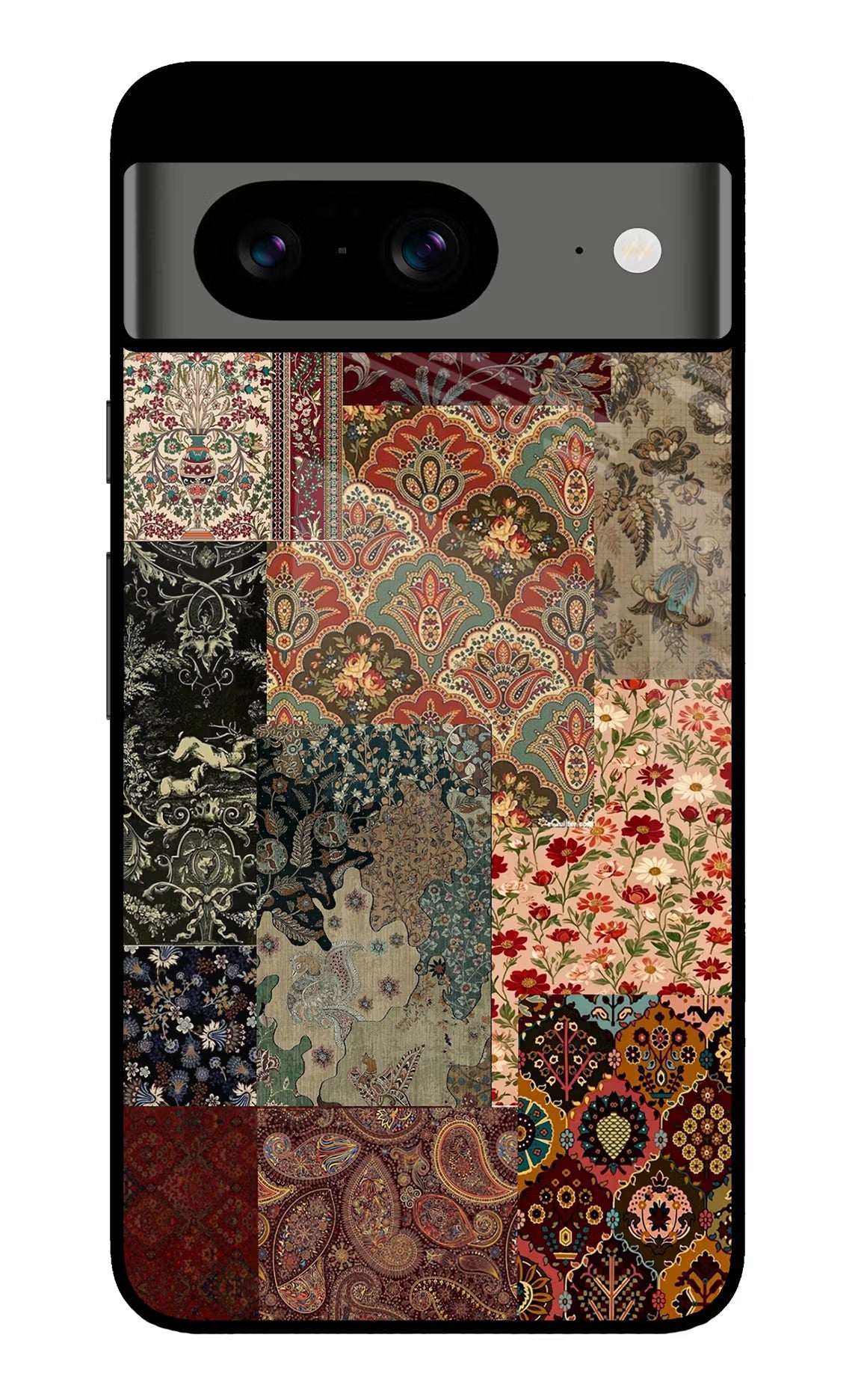 Desi Print Google Pixel 8 Glass Case Back Cover by Casekaro
