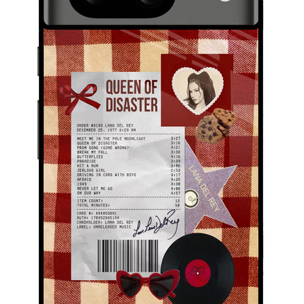 Queen of Disaster Google Pixel 8 Glass Case