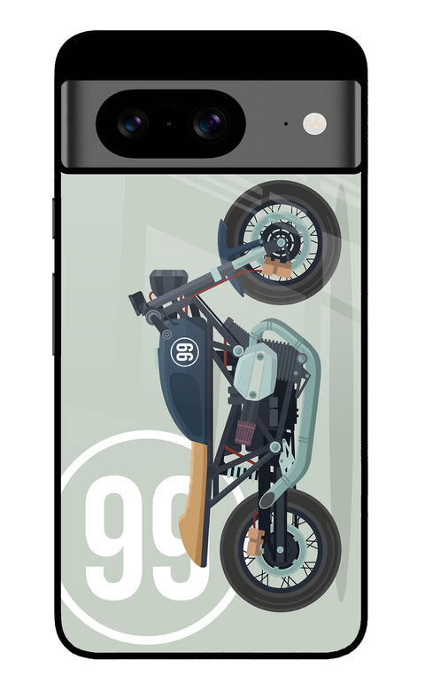 Classic Cafe Racer 99 Google Pixel 8 Glass Case