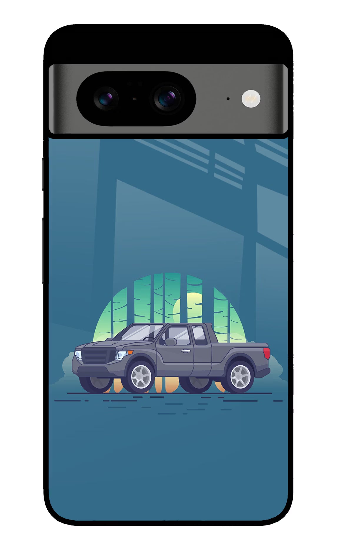 Retro Garage Vibe Google Pixel 8 Glass Case