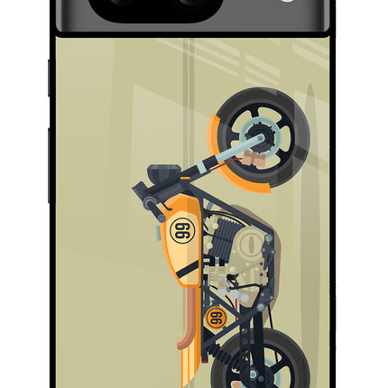 Vertical Speedster Google Pixel 8 Glass Case