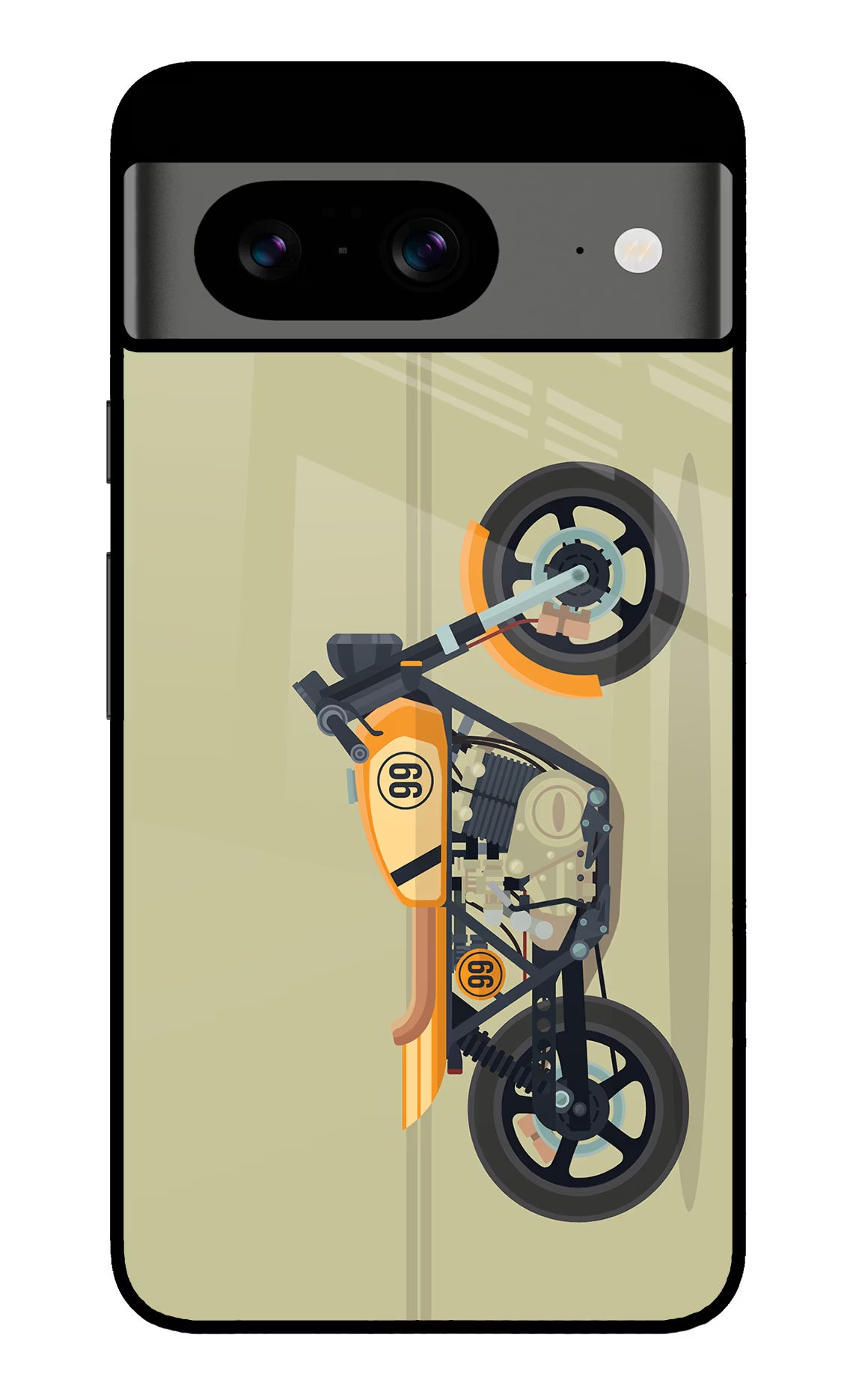 Vertical Speedster Google Pixel 8 Glass Case