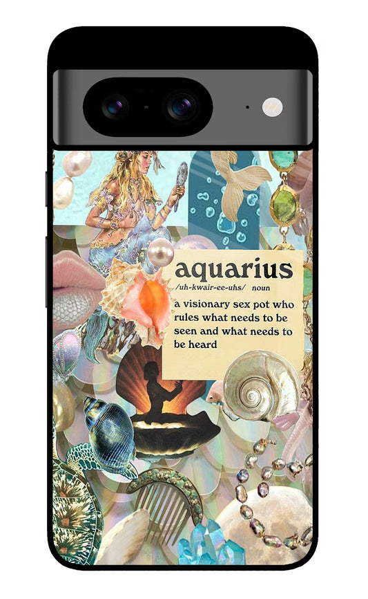 Aquarius Zodiac Google Pixel 8 Glass Case