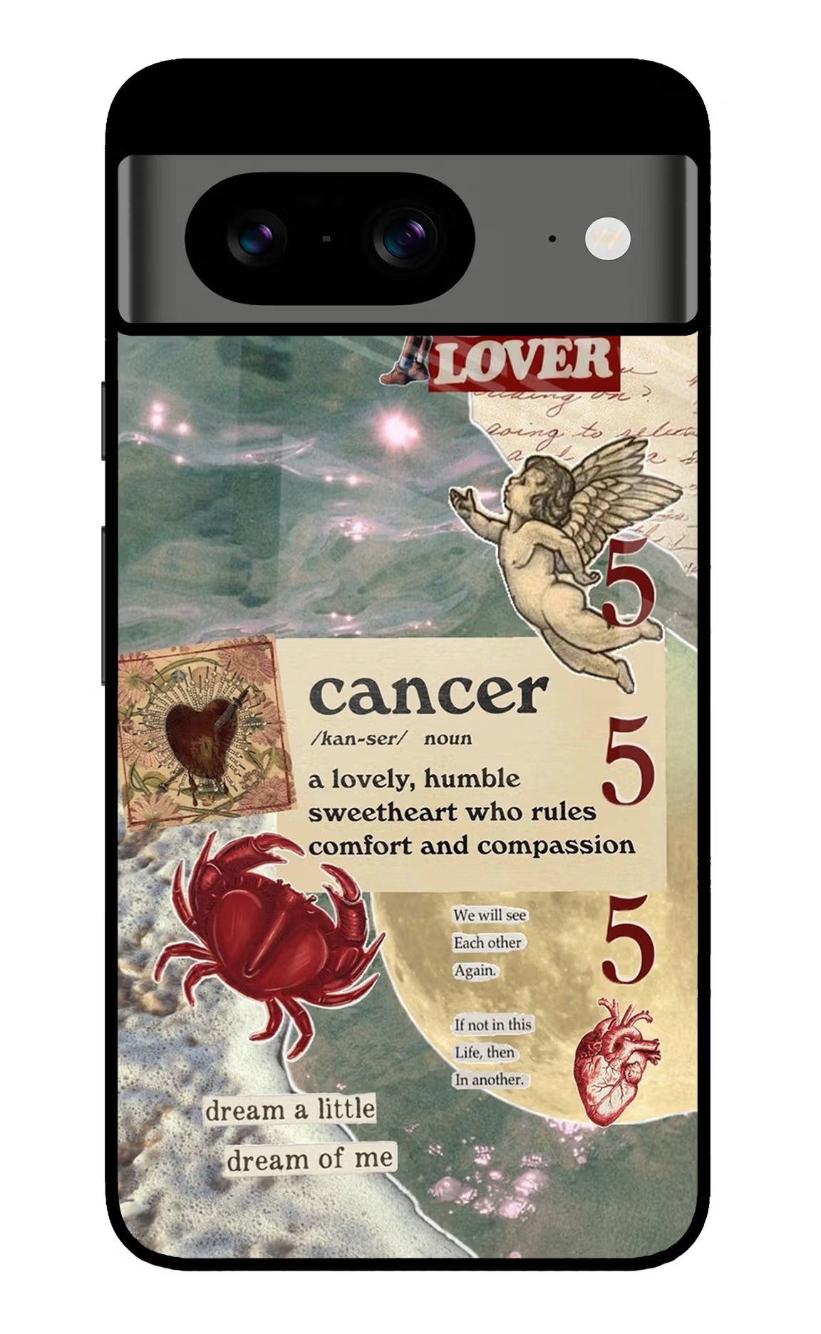Cancer Zodiac Google Pixel 8 Glass Case