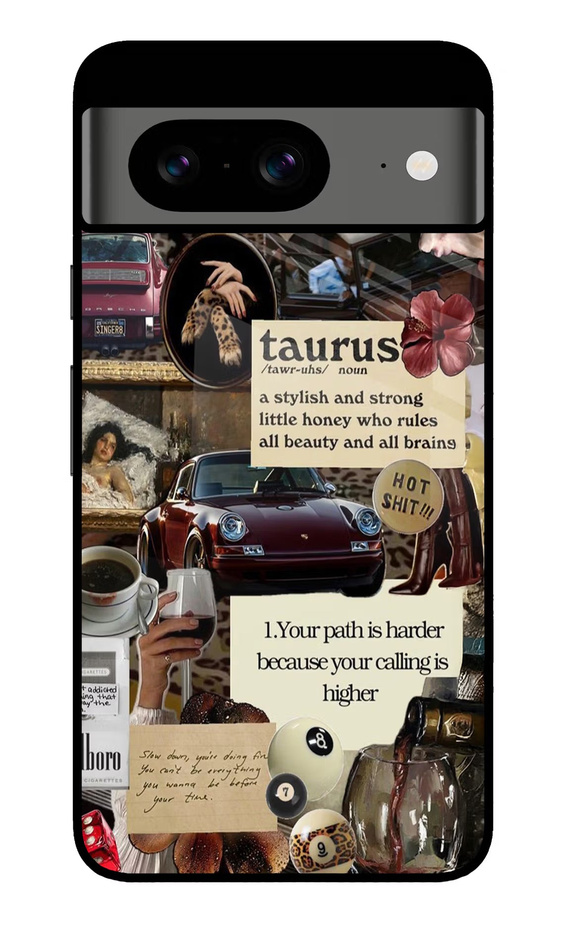 Taurus Zodiac Google Pixel 8 Glass Case