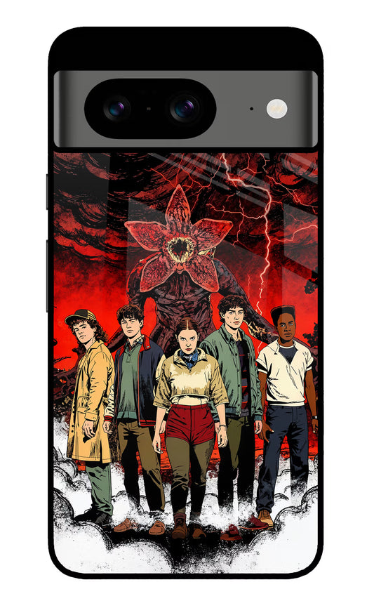 Ordinary Things Characters Google Pixel 8 Glass Case