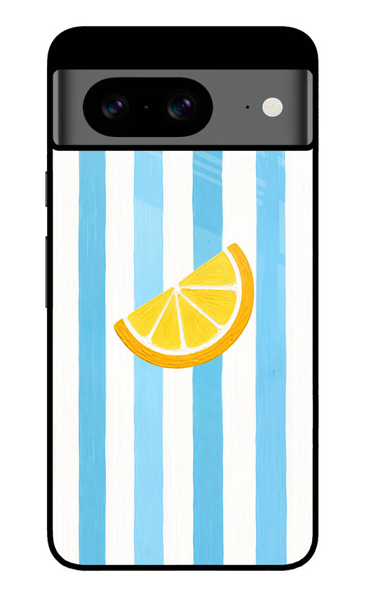 Summer Lemon Google Pixel 8 Glass Case