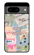 Studio Ghibli Google Pixel 8 Glass Case