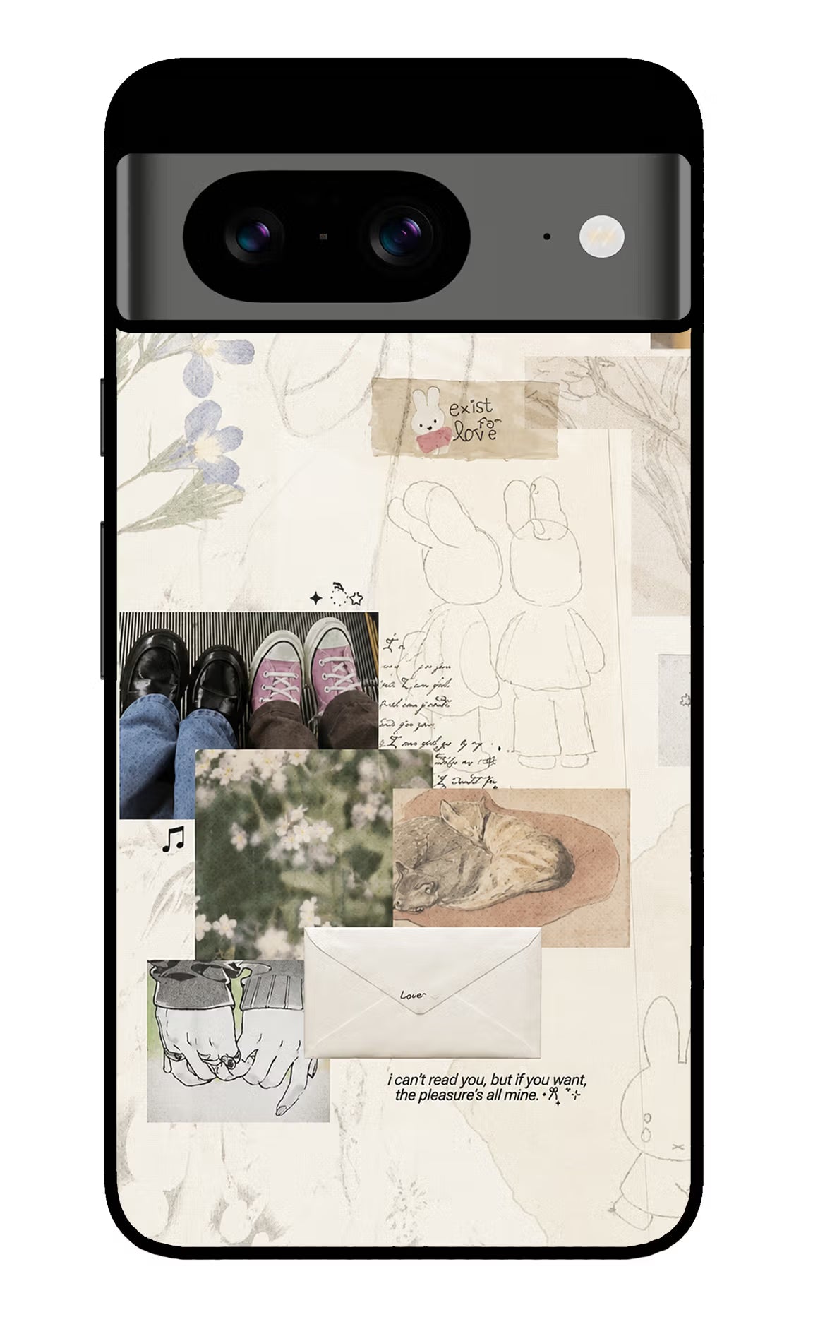 Soft Aesthetic Google Pixel 8 Glass Case