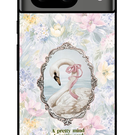 Pretty Mind Pretty Soul Google Pixel 8 Glass Case Back Cover by Casekaro