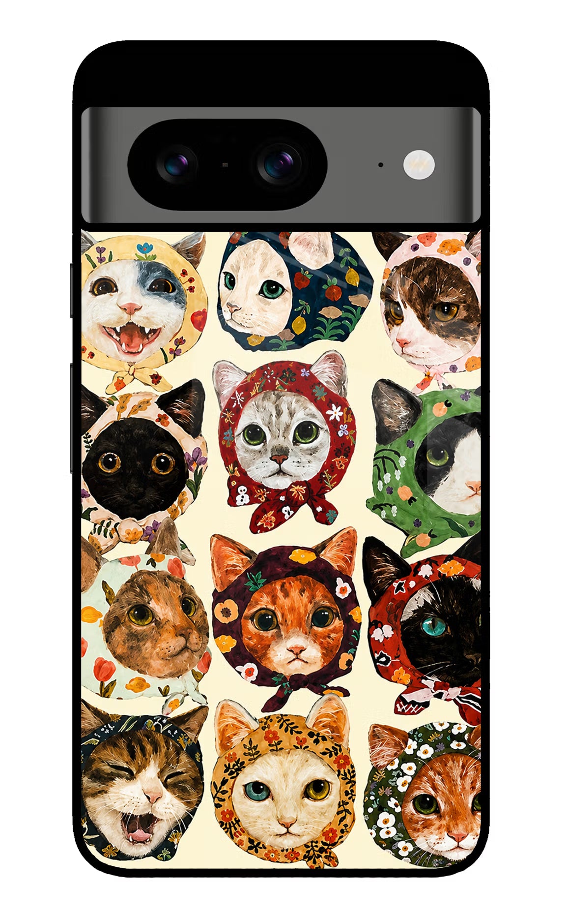 Cool Cat Google Pixel 8 Glass Case