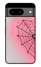 Pink Web Google Pixel 8 Glass Case