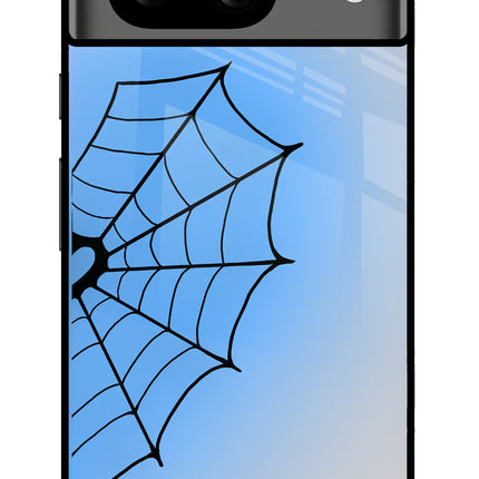 Blue Web Google Pixel 8 Glass Case