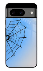 Blue Web Google Pixel 8 Glass Case