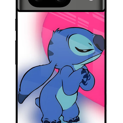 Stitch Hug Google Pixel 8 Glass Case