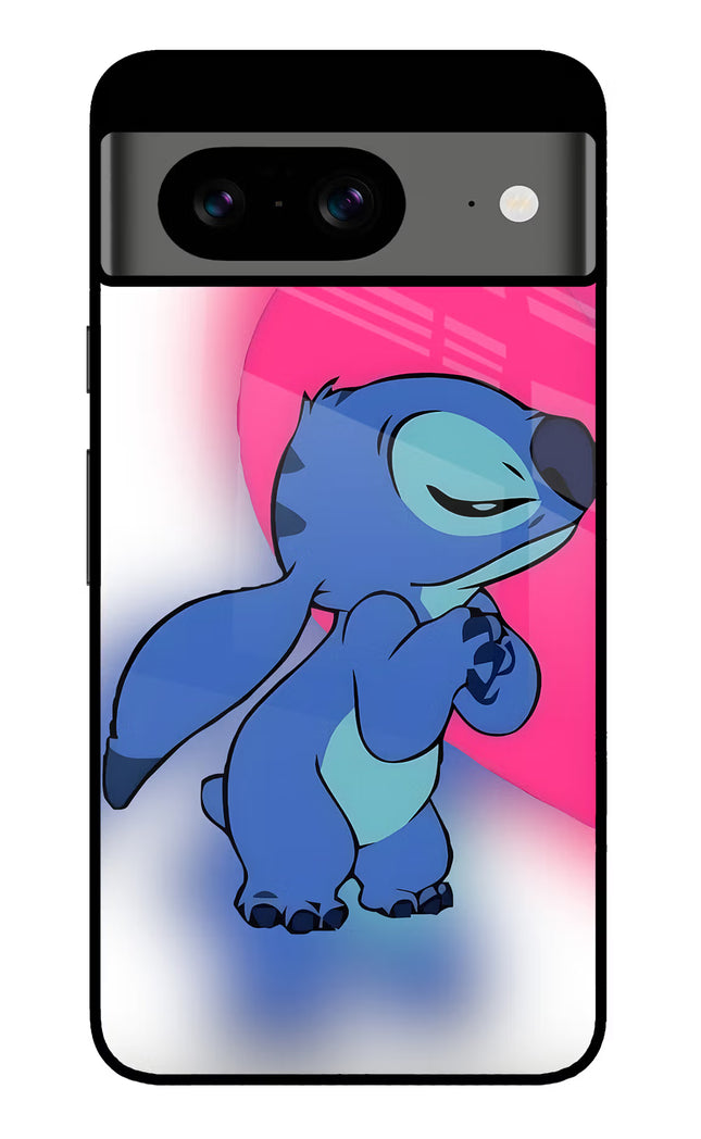 Stitch Hug Google Pixel 8 Glass Case