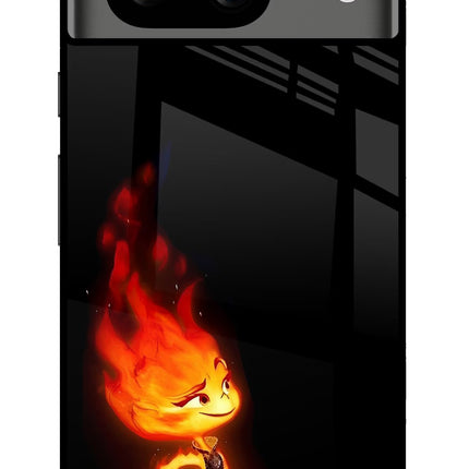 Ember Flame Google Pixel 8 Glass Case